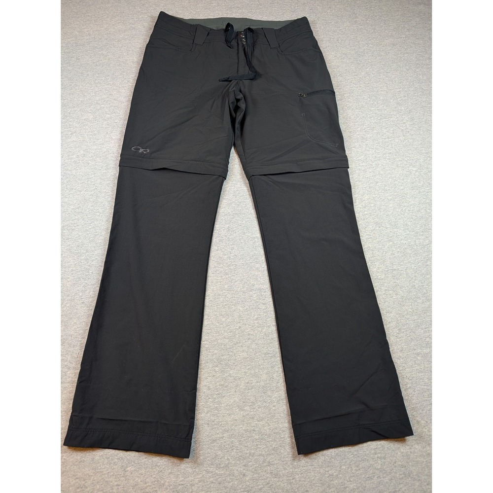Outdoor Research OR Ferrosi Convertible Pants Womens 6 Black Hiking Zip Off
